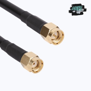 SMA (m) → RP-SMA (m) | RG58 Coax Kabel